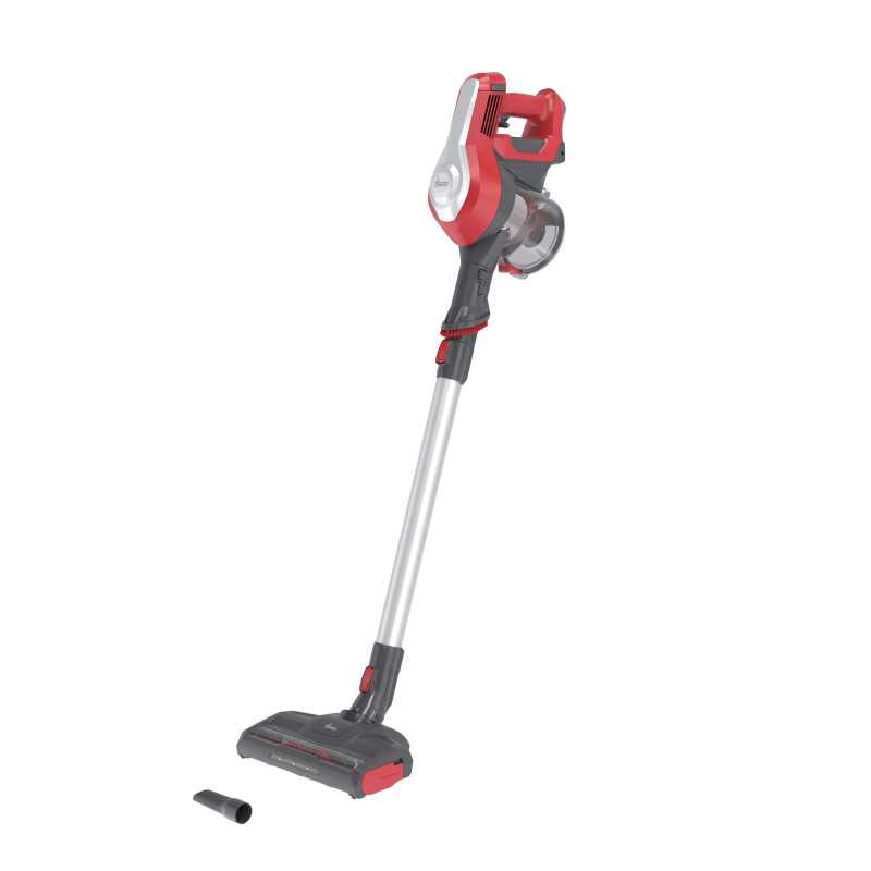 Hoover HF122RH 011 Aspirapolvere elettrica Batteria Secco Tessuto Senza sacchetto 0,9 L 170 W Rosso, Argento Hoover HF122RH 011 Aspirapolvere elettrica Batteria Secco Tessuto Senza sacchetto 0,9 L 170 W Rosso, Argento