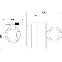 Hotpoint Ariston Lavatrice a libera installazione NFR79W IT