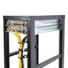 StarTech.com Gancio con anello a D per gestione cavi in server rack verticale 1U - 5,7 x 10 cm