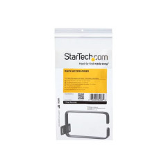 StarTech.com Gancio con anello a D per gestione cavi in server rack verticale 1U - 5,7 x 10 cm