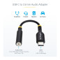 StarTech.com Adattatore Audio da USB-C a Jack 3,5 mm - Dongle USB Type-C a Jack TRRS per Cuffie e Auricolari, DAC Hi- USBCAUDIO2