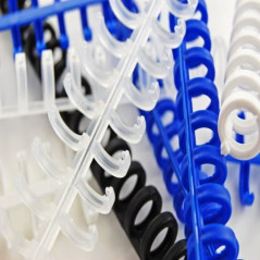 GBC Dorsi ClickBind trasparenti effetto ghiaccio 8 mm (50)