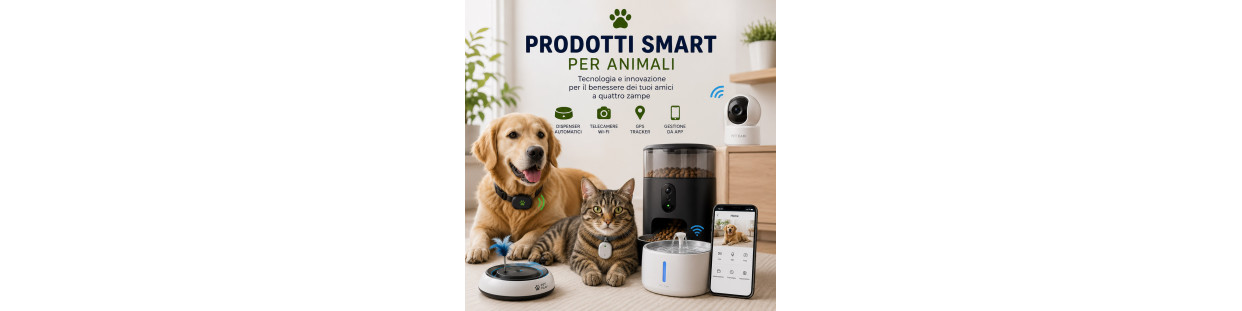 Prodotti Smart per Animali | Distributori Automatici, GPS e Accessori