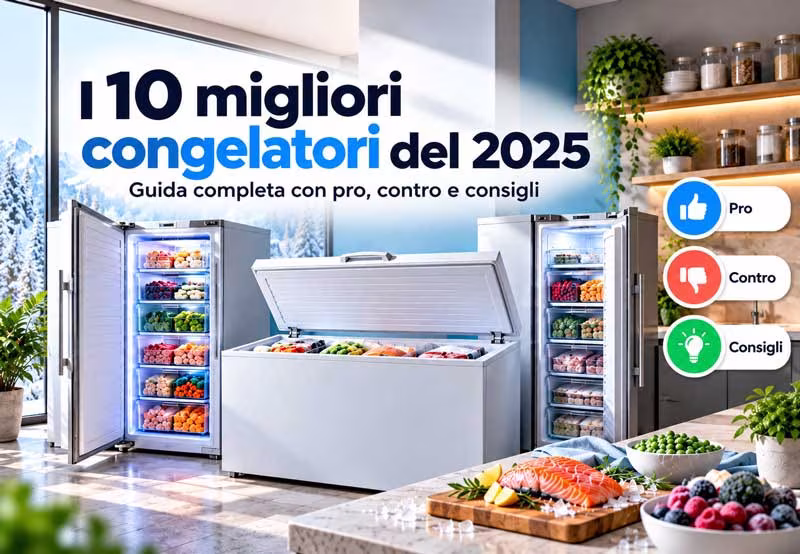 I 10 migliori congelatori del 2025: guida completa con pro, contro e consigli